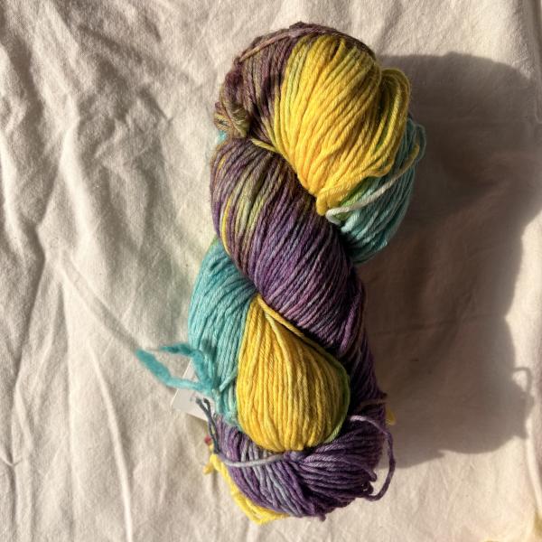 Sockenwolle handgefärbt